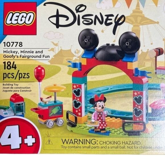 Lego 10778 Disney Mickey Minnie Goofys Fairground Fun 184 Pcs New retired - Picture 5 of 11
